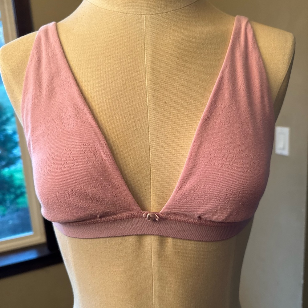 SKIMS Soft Pink Triangle Plunge Bralette